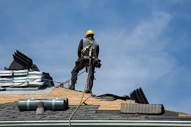 Professional Gutter Installation technician working in Whitesboro, AL